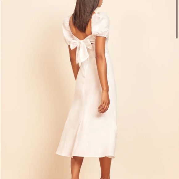 NWOT Reformation Denver Dress White - Picture 2 of 8